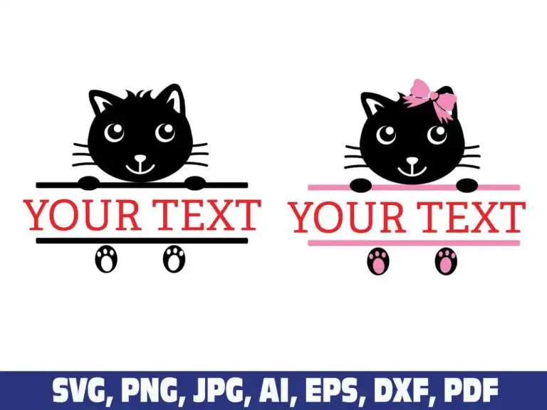cat-split-monogram-frame