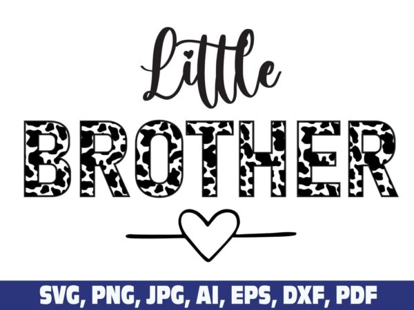 little-brother-cow-print-svg-png