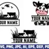 cow-name-frame-monogram-svg-png