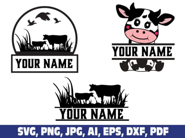 cow-name-frame-monogram-svg-png