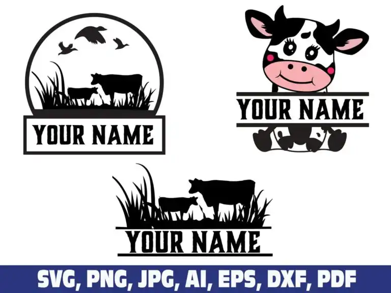 cow-name-frame-monogram-svg-png