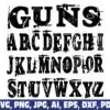 gun-alphabet-font-letters-army-svg-png