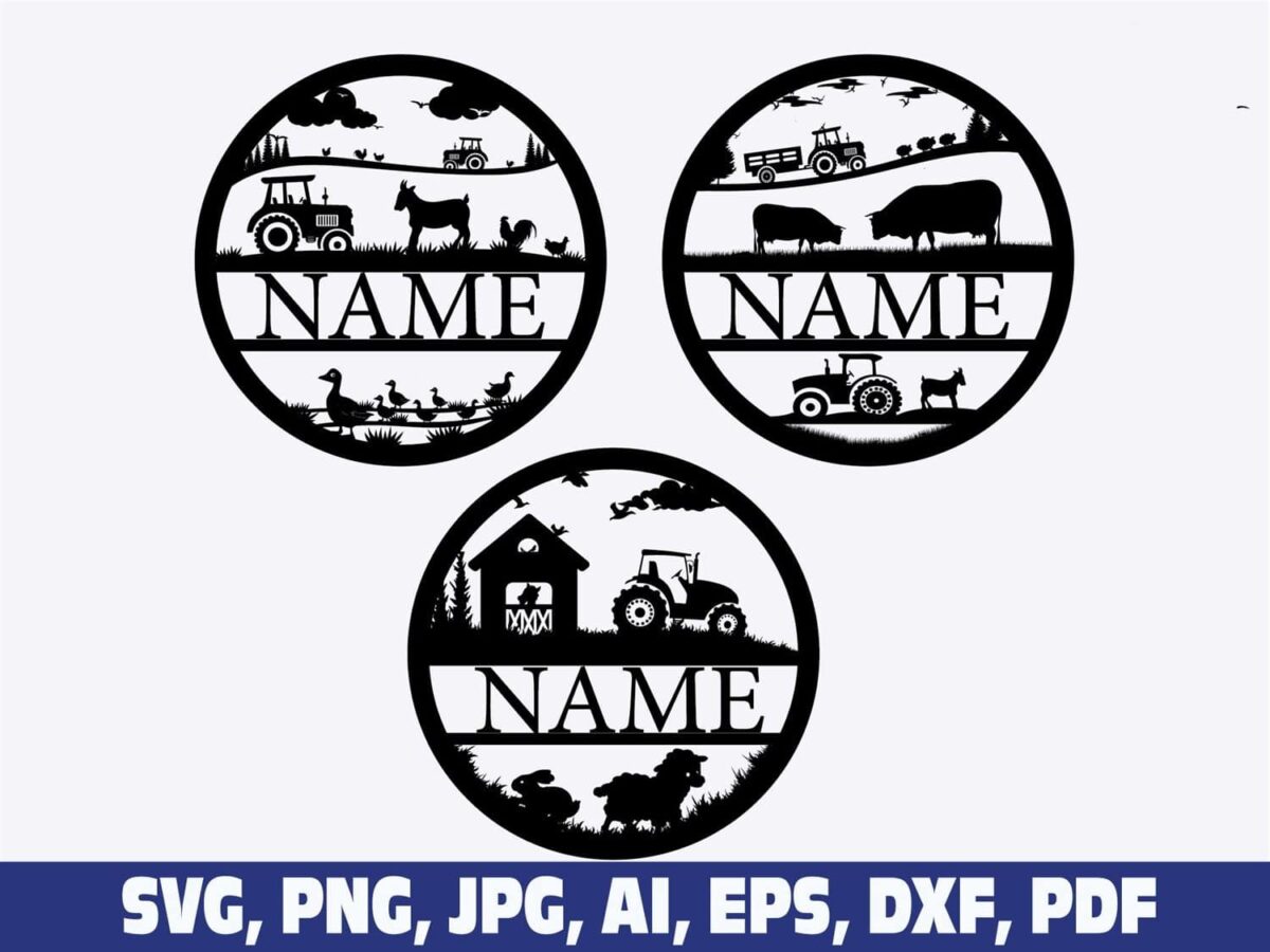 farm-tractor-name-sign-monogram-frame