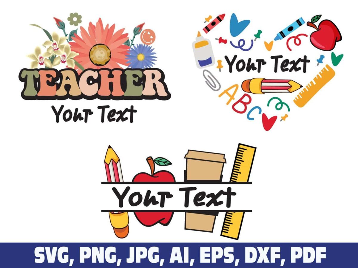 teacher-name-frame-monogram-custom-svg