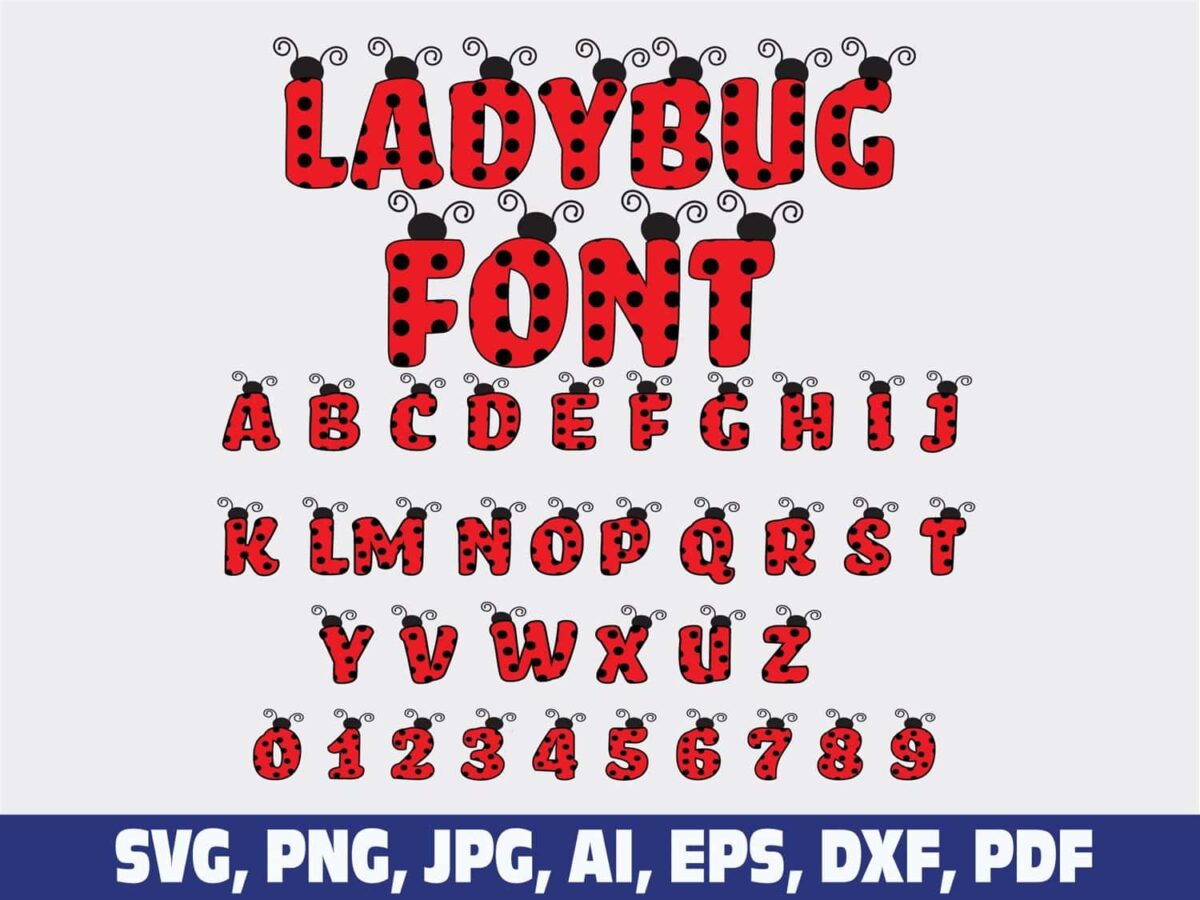 lady-bug-font-letters
