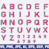 Checkered Alphabet and Numbers Png SVG checkered-alphabet-and-numbers-png-svg
