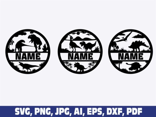 name-sign-svg-dinosaur-dxf-svg-png