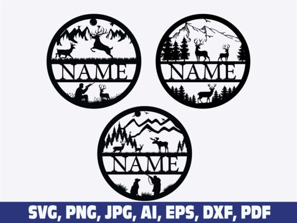 deer-hunting-frame-svg-deer-name-sign