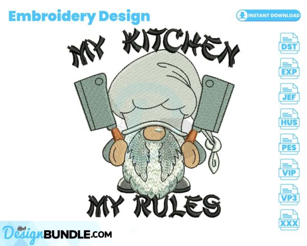 my-kitchen-my-rules-gnome-embroidery-design