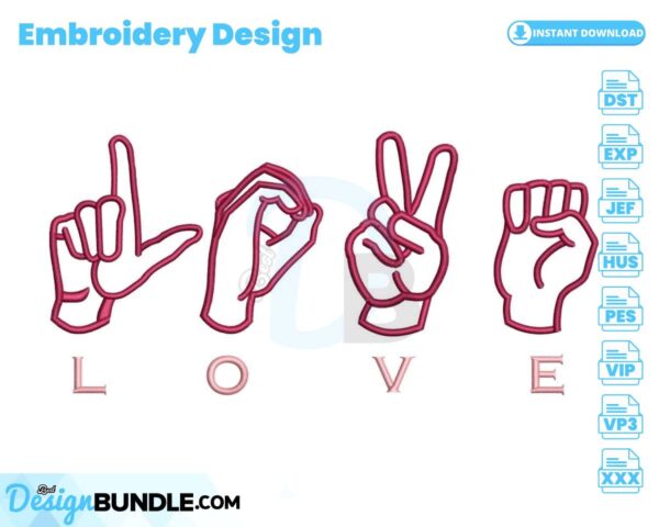 asl-love-embroidery-design