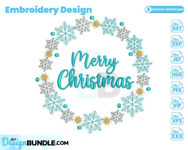 snowflakes-wreath-embroidery-design