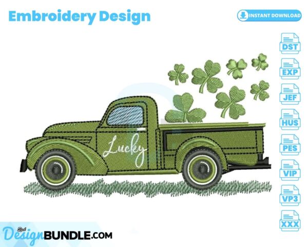 st-patricks-day-truck-embroidery-design