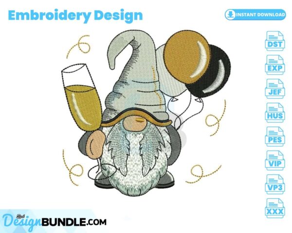 new-year-gnome-embroidery-design