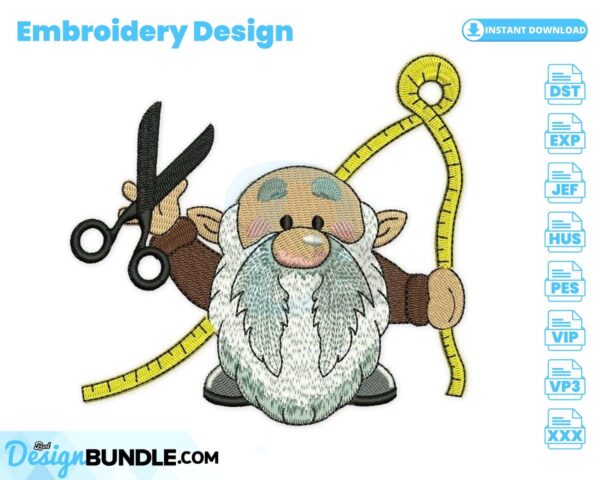 tailor-gnome-embroidery-design
