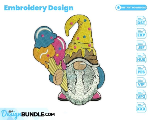 ice-cream-gnome-embroidery-design
