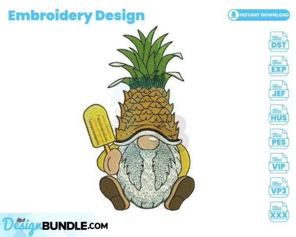 pineapple-gnome-embroidery-design