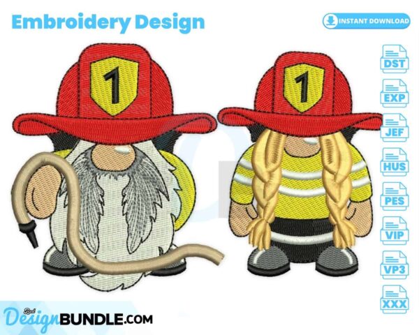 firefighter-gnomes-embroidery-design