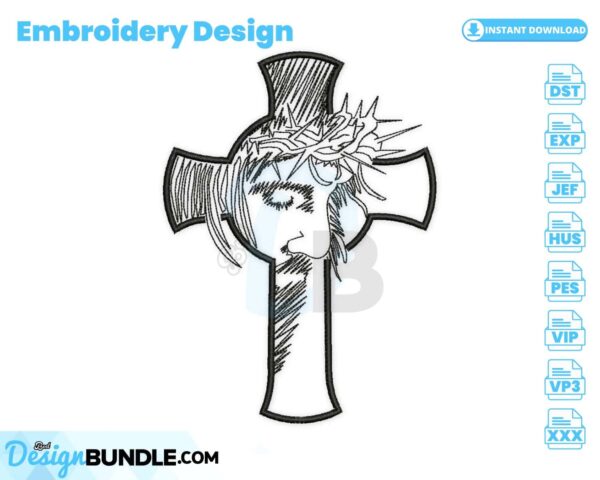 jesus-on-the-cross-embroidery-design