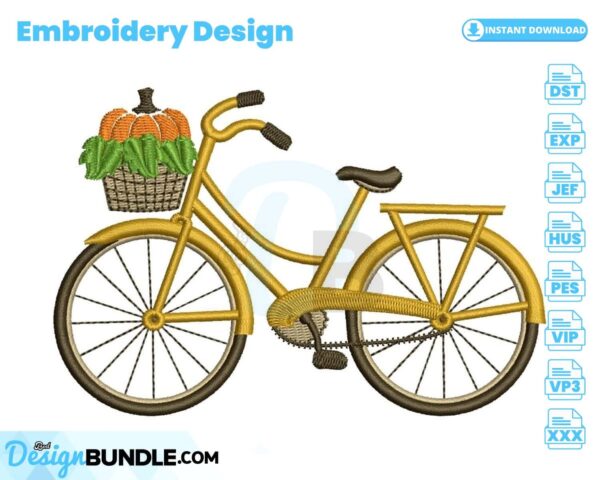 pumpkin-bicycle-embroidery-design