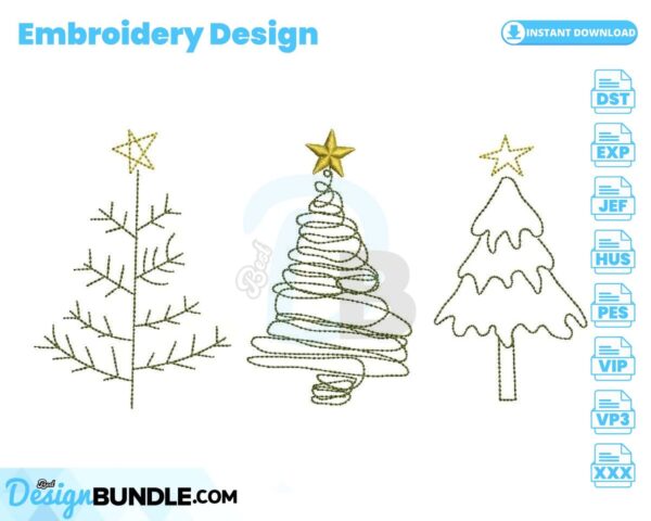 christmas-trees-embroidery-design