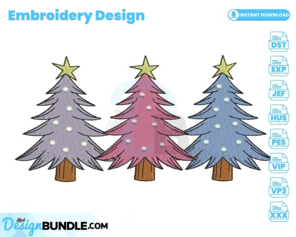 christmas-trees-embroidery-design