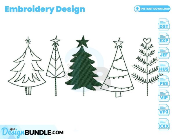 christmas-trees-embroidery-design