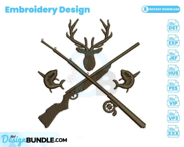 hunting-and-fishing-embroidery-design