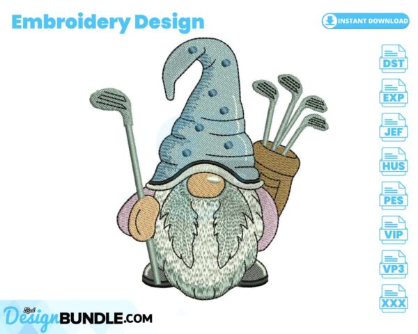 golf-gnome-embroidery-design
