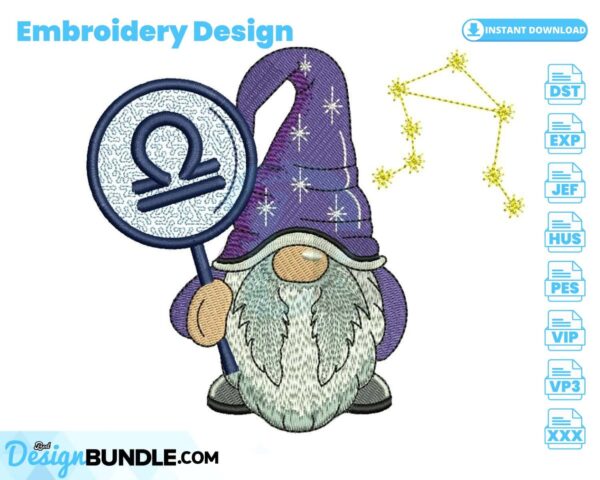 libra-horoscope-gnome-embroidery-design