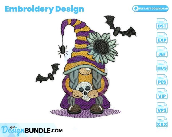 skull-girl-gnome-embroidery-design