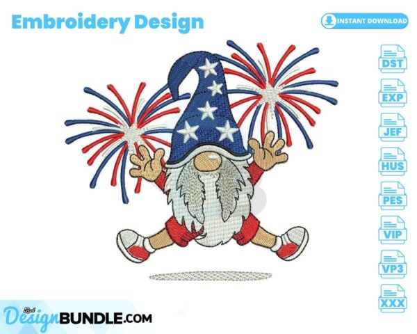 american-gnome-embroidery-design