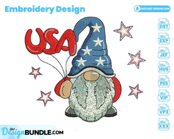 usa-gnome-embroidery-design