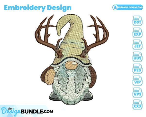deer-gnome-embroidery-design