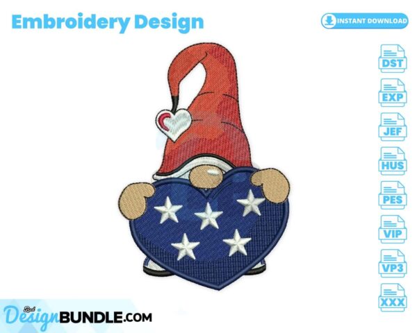 usa-gnome-embroidery-design