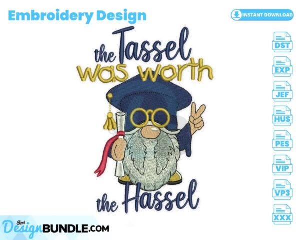 the-tassel-was-worth-the-hassel-gnome-embroidery-design