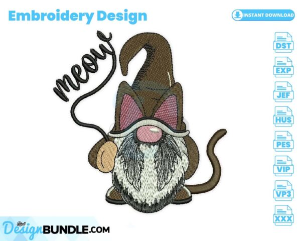 meow-gnome-embroidery-design