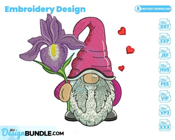 february-iris-gnome-embroidery-design