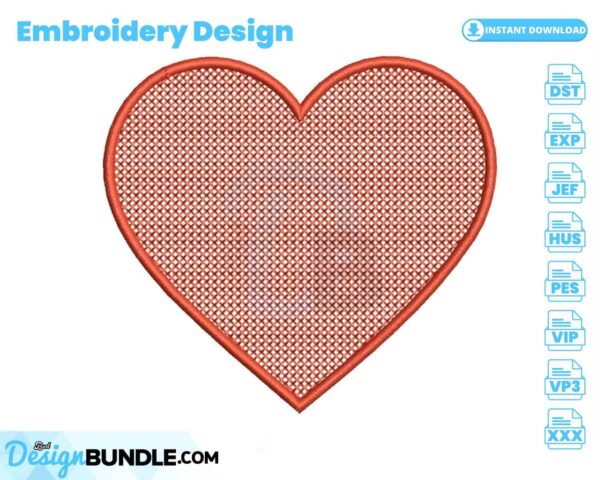 heart-checkered-embroidery-design