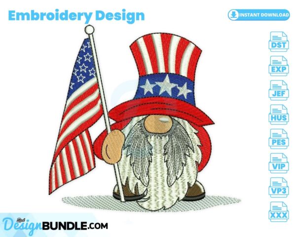 patriotic-gnome-embroidery-design
