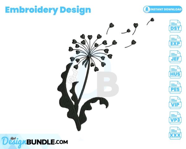 dandelion-love-embroidery-design