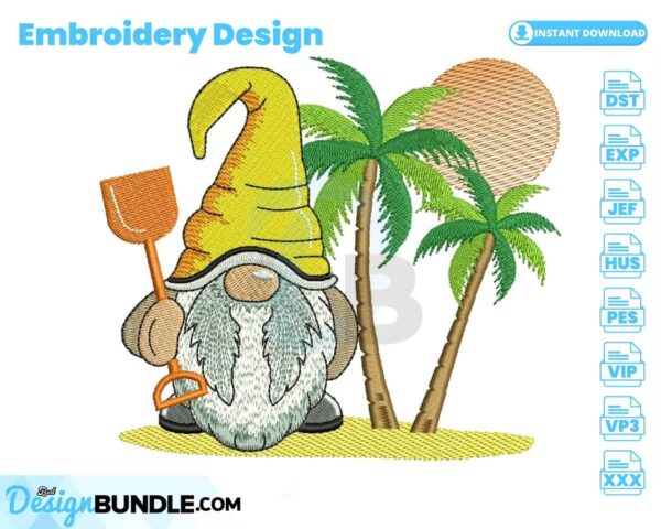summer-gnome-embroidery-design