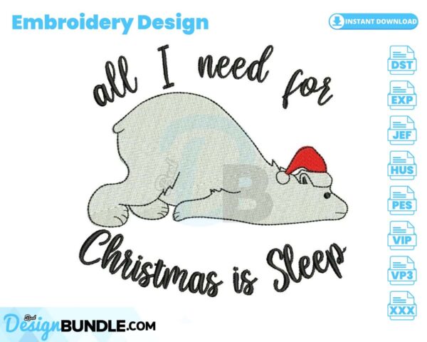 christmas-bored-bear-embroidery-design