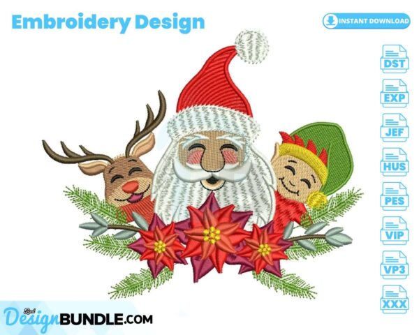 santa-deer-elf-christmas-embroidery-design