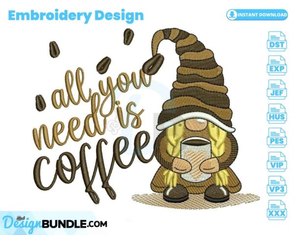 coffee-girl-gnome-embroidery-design