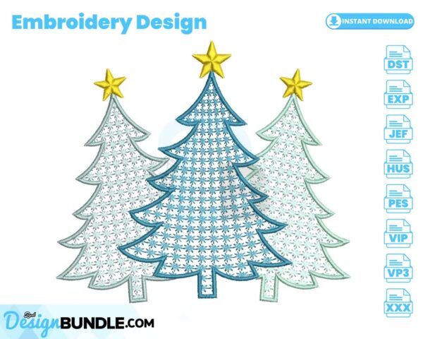 christmas-trees-embroidery-design
