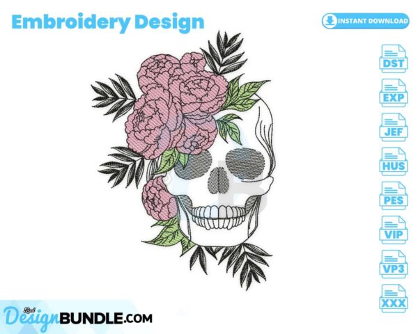 skull-with-flowers-embroidery-design