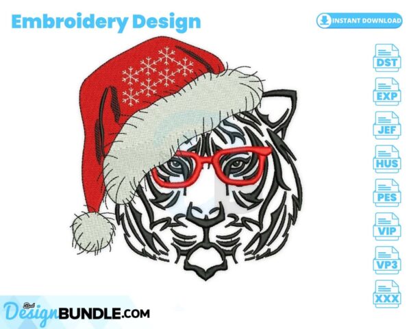 christmas-tiger-embroidery-design