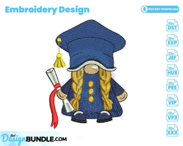 graduate-girl-gnome-embroidery-design