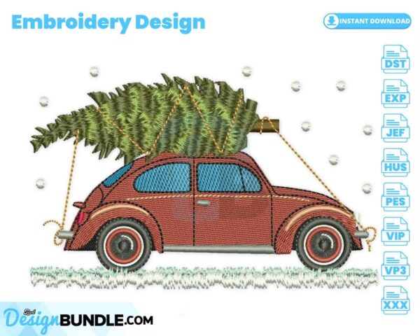 car-beetle-with-christmas-tree-embroidery-design