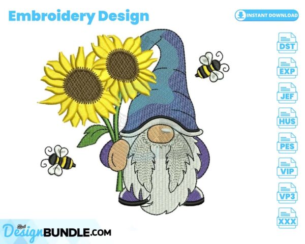 bee-kind-gnome-embroidery-design